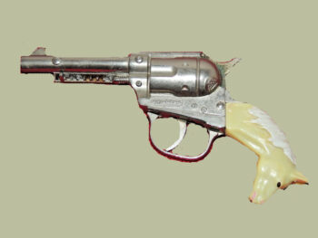 Hubley Repeater Cap Gun with Horse Head Grips
