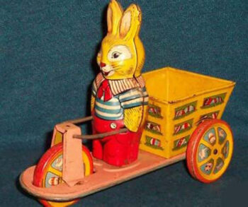 Chein Easter Bunny Rabbit Pull Toy