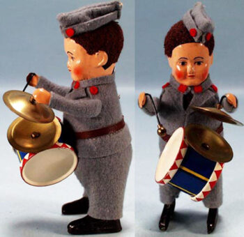 Schuco Soldier With Drum & Cymbals