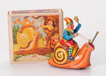 Blomer & Schuler B&S Figure Riding on a Snail