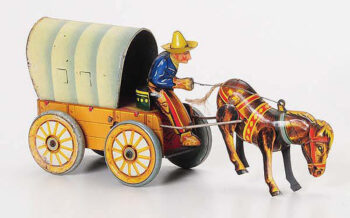 Bell Co. Pioneer Coach with Cowboy