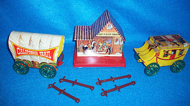 Archer Plastics Play-Time Western Town Playset