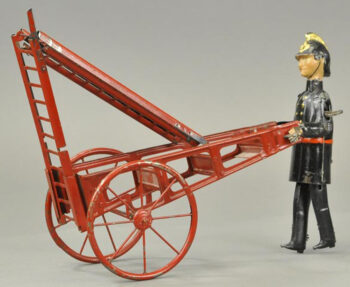 Gama Fireman Pushing Ladder Cart