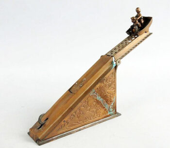 J. E. Stevens Co. Shoot the Chute Mechanical Bank No. 339
