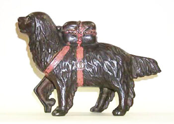 A. C. Williams St. Bernard  Dog Bank With Pack