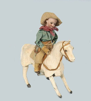 Roullet & DeCamps Cowgirl on Bowing Horse