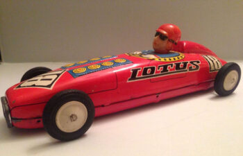 ASC Aoshin Lotus Red 18 Race Car with Driver