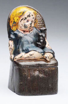 William S. Reed Girl in Victorian Chair Mechanical Bank