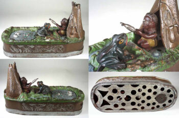J. & E. Stevens Chief Big Moon Mechanical Bank