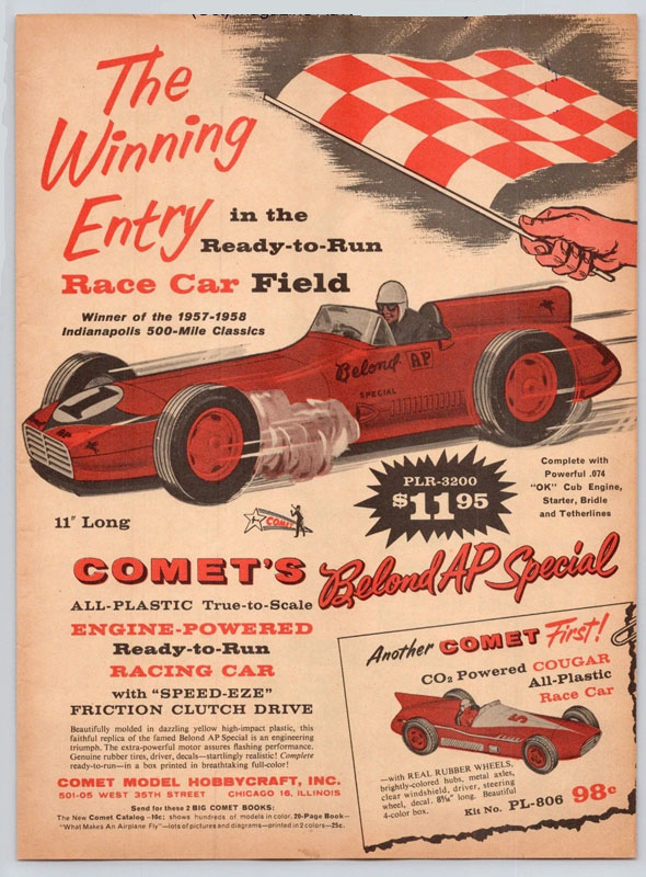 Comet Toys Indianapolis Racer with AP Belond Gas Engine Toy