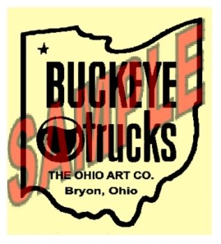Ohio Art/Buckeye Toys Trucks Door Sticker Set
